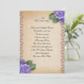 25e Jubileum vow vernieuwing hydrangea floral Kaart (Staand voorkant)