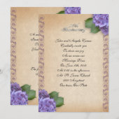 25e Jubileum vow vernieuwing hydrangea floral Kaart (Voorkant / Achterkant)