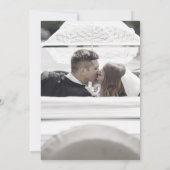 25e Jubileum Wedding Foto Rozen Garland Kaart (Achterkant)