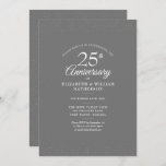 25e Jubileum Wedding Silver Stardust Confetti Kaart<br><div class="desc">Met een delicaat zilverzetsconfetti. Pas je aan met je speciale 25 jaar informatie over de zilveren bruiloft in witte tekenfilm. Ontworpen door: Thisnotme©</div>