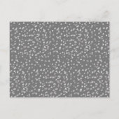 25e jubileum Wijzig de datum Zilveren harten Aankondigingskaart (Achterkant)