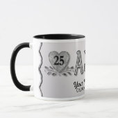 25e Jubileum - Zilver - Aanpassen Mok (Links)