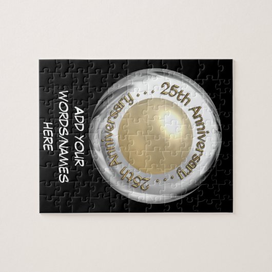 25e Jubileum ("Zilver" en "Pearl" "3-D") Legpuzzel (Horizontaal)