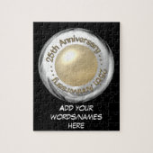 25e Jubileum ("Zilver" en "Pearl" "3-D") Legpuzzel (Verticaal)