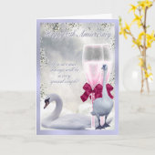 25e Jubileum - Zilver Jubileum Kaart (Gele Bloem)