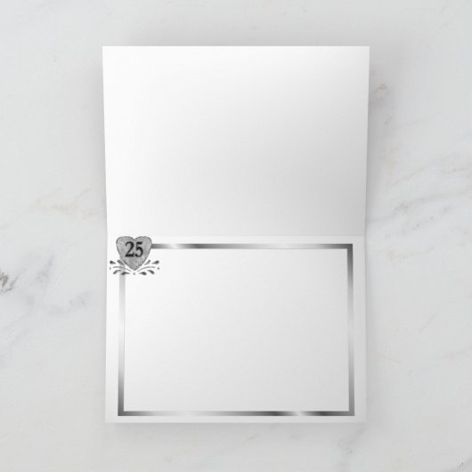 25e Jubileum - Zilver Kaart (Binnen)
