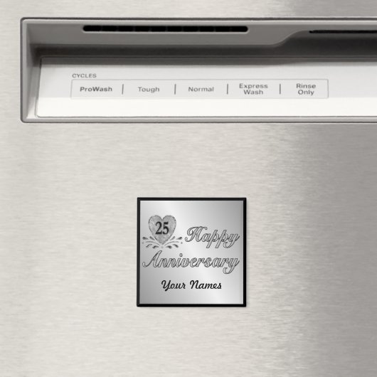 25e Jubileum - Zilver Magneet (Insitu (Vaatwasser))