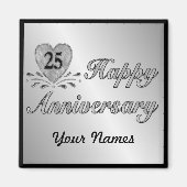 25e Jubileum - Zilver Magneet (Voorkant)