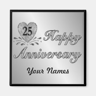 25e Jubileum - Zilver Magneet