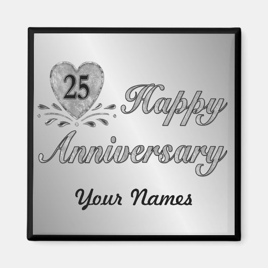 25e Jubileum - Zilver Magneet (Voorkant)