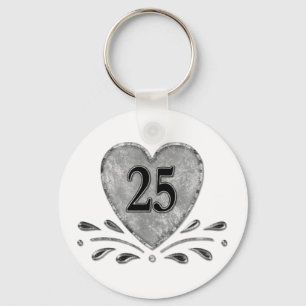 25e Jubileum - Zilver Sleutelhanger