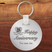 25e Jubileum - Zilver Sleutelhanger (Voorkant)