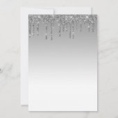 25e jubileum zilveren glittersurprisefeest kaart (Achterkant)