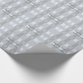 25e Jubileum, zilveren vierkanten, cadeauomslag. Cadeaupapier (Hoek)