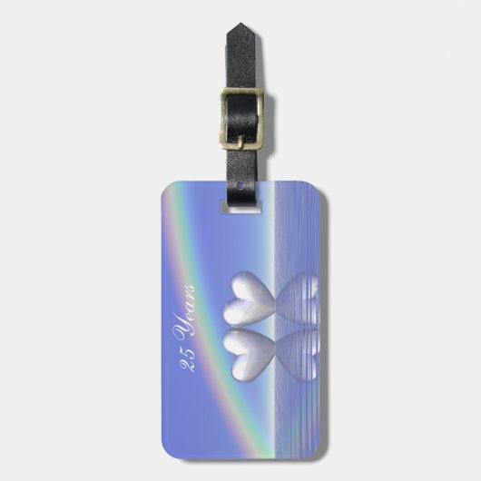 25e Jubileum Zilverharding Bagagelabel (Voorkant verticaal)