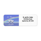 25e Jubileum Zilverharding Etiket (Voorkant)