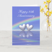 25e Jubileum Zilverharding (groot) Kaart (Gele Bloem)