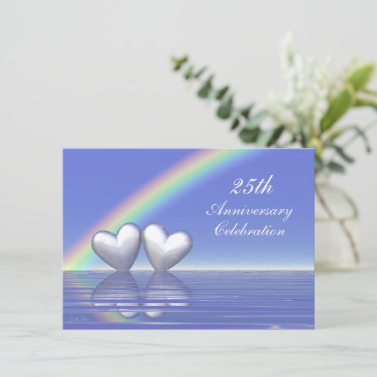 25e Jubileum Zilverharding Kaart (Staand voorkant)