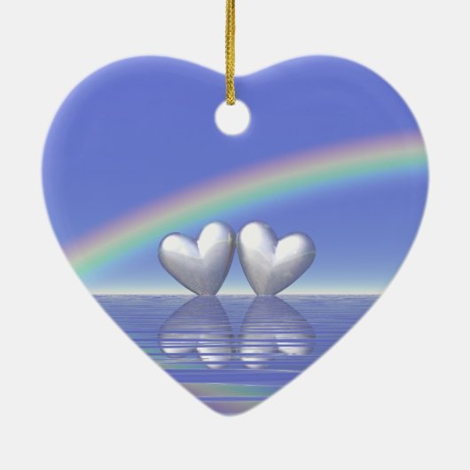 25e Jubileum Zilverharding Keramisch Ornament (Achterkant)