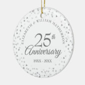 25e Jubileum Zilverharding Keramisch Ornament (Links)