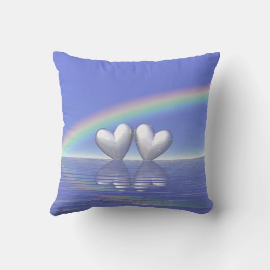 25e Jubileum Zilverharding Kussen (Achterkant)