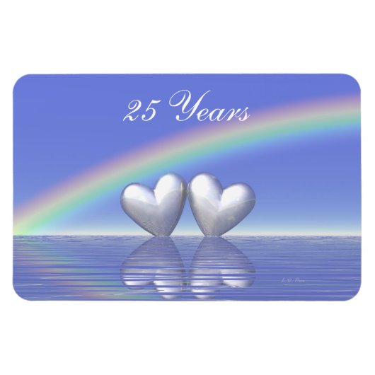 25e Jubileum Zilverharding Magneet (Horizontaal)
