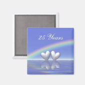 25e Jubileum Zilverharding Magneet (Voorkant / Achterkant)