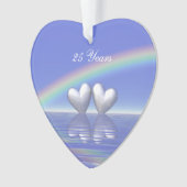 25e Jubileum Zilverharding Ornament (voorkant)