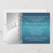 25e Jubileum  Zilverscrollers met Blauwgroen Kaart (Achterkant)