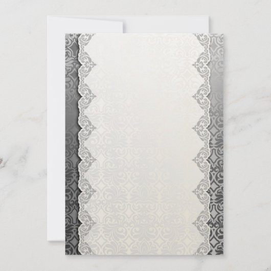 25e Jubileum Zilveruitnodiging Kaart (Achterkant)