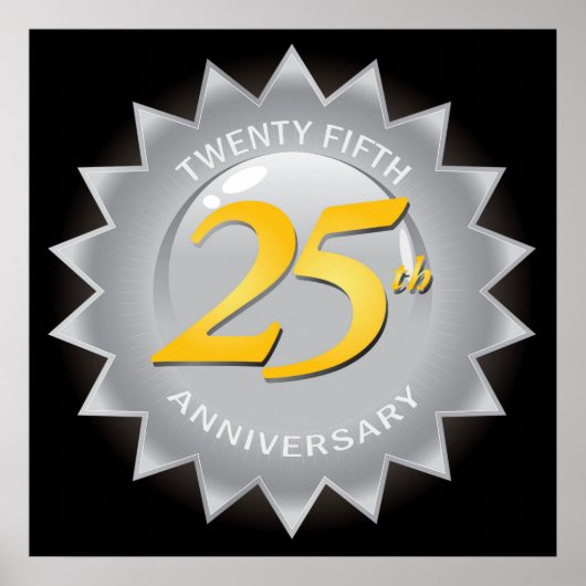 25e Jubileum Zilverzegel Poster (Voorkant)