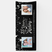 25e Jubileum zwart & zilver, foto's & nu Spandoek (Verticaal)