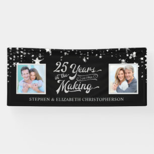 25e Jubileum zwart & zilver, foto's & nu Spandoek