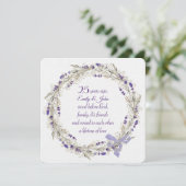 25e jubileumfeest Lavenderkrans Kaart (Staand voorkant)