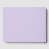 25e jubileumfeest, Naam, Paarse Bloemen Gastenboek (Achterkant)