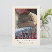 25e jubileumfeest Vintage Bijbel Kaart (Staand voorkant)