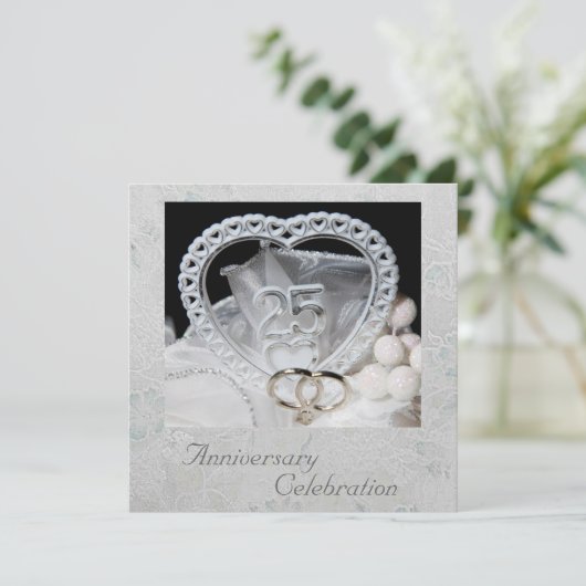 25e jubileumviering kaart (Staand voorkant)