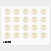 25e jubileumviering ronde sticker (Vel)