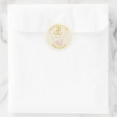 25e jubileumviering ronde sticker (Tas)