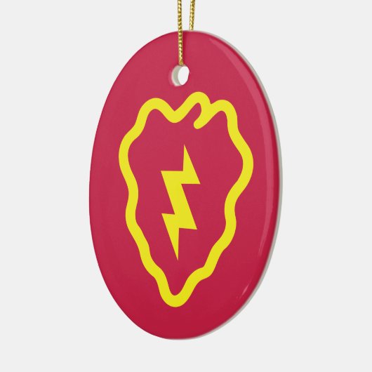 25e Kerstdivisie infanterie Keramisch Ornament (Links)