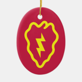 25e Kerstdivisie infanterie Keramisch Ornament