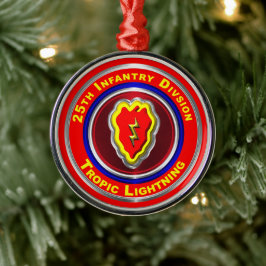 25e Kerstmis in de infanteriedivisie keepomwille Metalen Ornament