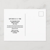 25e klas reünie Elegant zwart Aankondigingskaart (Achterkant)