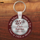 25e klas reünie ideeën, 25e reünie gunsten, sleutelhanger (Voorkant)
