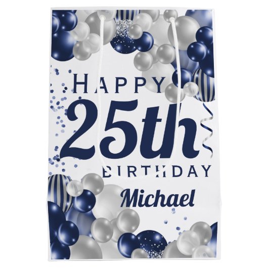 25e marineballonnen ter zee medium cadeauzakje (Achterkant)