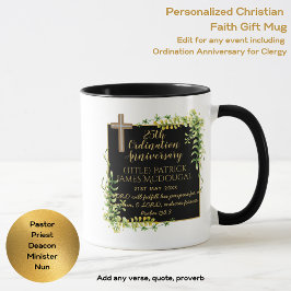 25e Ordination Jubileum Priest Gift Gepersonalisee Mok