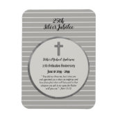 25e Ordination Jubileum Priest Silver Jubilee Magneet (Verticaal)
