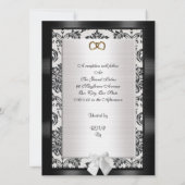 25e partijuitnodiging van de Jubileum groot groott Kaart (Achterkant)