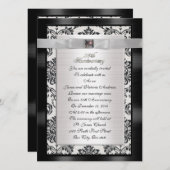 25e partijuitnodiging van de Jubileum groot groott Kaart (Voorkant / Achterkant)