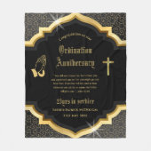 25e pastoor priester Jubileum Gift Ordination ANY Fleece Deken (Voorkant)